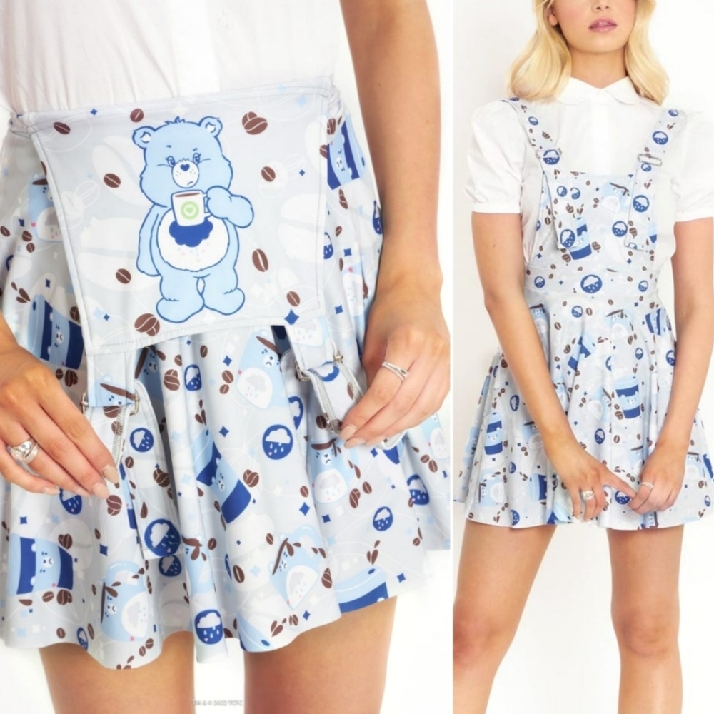 Blackmilk Grumpy Care Bear Pinafore Dress